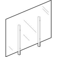 Sneeze Guard, 36" W x 36" H Cam Industrial