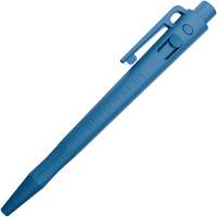 Stylo d&eacute;tectable aux rayons X et par les d&eacute;tecteurs de m&eacute;tal, Bleu, R&eacute;tractable Cam Industrial