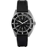 Steel Navigator Watch on 3-Piece Rubber Strap Kit, Digital, Battery Operated, 41 mm, Black Cam Industrial