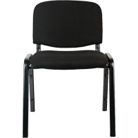 Stacking Chairs, Fabric, 32" High, 250 lbs. Capacity, Black Cam Industrial