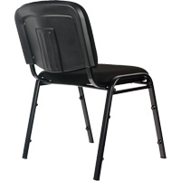 Stacking Chairs, Fabric, 32" High, 250 lbs. Capacity, Black Cam Industrial