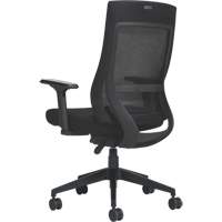 High-Back Weight-Sensing Synchro-Tilter, Mesh, Black Cam Industrial