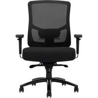 Raven 400 High-Back Heavy-Duty Synchro-Tilter, Mesh, Black, 400 lbs. Capacity Cam Industrial