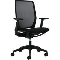Kody High-Back Synchro-Tilter Chair, Mesh, Black, 300 lbs. Capacity Cam Industrial