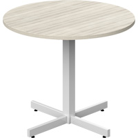 Newland Height-Adjustable Round Table, 36" L x 36" W x 29" H, 1" Top, Laminate, Tan Cam Industrial