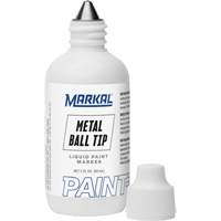 Paint-Riter&reg; Metal Ball Tip, Liquid, White Cam Industrial