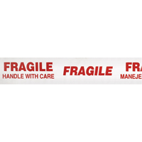Ruban d'emballage Scotch 3771 avec message, Adh&eacute;sif Thermofusible, 2 mils, 48 mm (1-22/25") x 100 m (328') Cam Industrial