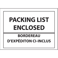 Pochettes pour bordereau d'exp&eacute;dition, 4" lo x 5" la, Style Insertion par l'arri&egrave;re Cam Industrial