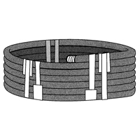 Stretchable Tape, 6 mils Thick, 38.1 mm (1-1/2") x 55 m (180')  Cam Industrial