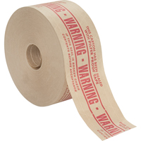 Pre-Printed Gummed Tapes, 72 mm (2-4/5") x 137 m (449.475'), Kraft Cam Industrial