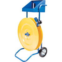 Strapping Dispenser, Polyester/Steel/Polypropylene Straps, 16"/8" Core Dia., 3"/8"/6" Roll Width PE555 | Cam Industrial