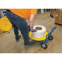 Strapping Dispenser, Polyester/Steel/Polypropylene Straps, 16"/8" Core Dia., 3"/8"/6" Roll Width Cam Industrial