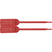 Gemini&reg; Tote Seals, 7-1/4", Plastic, Pull-Through Cam Industrial