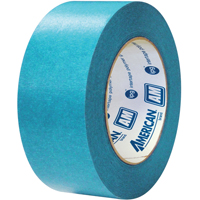American&reg; Aqua Mask Medium Grade Masking Tape, 18 mm (3/4") x 55 m (180'), Blue Cam Industrial