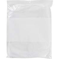 Sacs en poly avec espace inscriptible blanc, Refermable, 15" x 12", 2 mils Cam Industrial