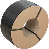 Strapping, Polypropylene, 5/8" W x 6000' L, Black, Manual Grade PF988 | Cam Industrial