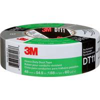 DT11 Heavy-Duty Duct Tape, 11 mils, Silver, 48 mm (2") x 55 m (180') Cam Industrial