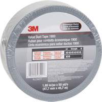 1900 Value Duct Tape, 5.8 mils, Silver, 48 mm (2") x 5.7 m (18.7') Cam Industrial
