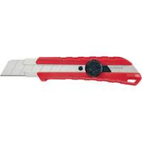 Snap-Off Knife, 25 mm, Carbide, Rubber/Polypropylene Handle Cam Industrial