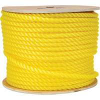 1/2" Braided Yellow Rope, Polypropylene, 335' Cam Industrial