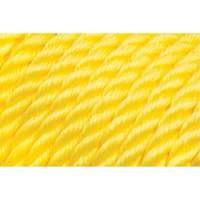 5/8" Braided Yellow Rope, Polypropylene, 200' Cam Industrial