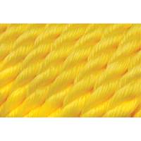 Braided Yellow Rope, Polypropylene, 300' Cam Industrial