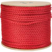 Braided Red Rope, Polypropylene, 500' Cam Industrial