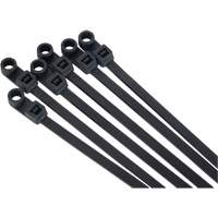 Attache-c&acirc;ble &agrave; visser, Longueur 8", R&eacute;sistance &agrave; la traction 50 lb, Noir Cam Industrial