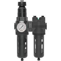 Filtre/r&eacute;gulateur + filtre coalescent drain manuel avec bol standard Modulair 400, 1/4" NPT, 150 psi, Capacit&eacute; de 9,1 oz liq. Cam Industrial