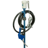 Trousse de pompe pour baril EFP-40 avec moteur S1 avec accessoires pour fluide d&eacute;chappement diesel (DEF), Polypropyl&egrave;ne/Acier inoxydable Cam Industrial