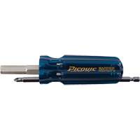The Mariner Multibit Screwdriver, 6" L, Plastic Handle Cam Industrial