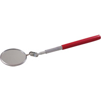 Inspection Mirror, Circular, 2-1/4" L x 2-1/4" W, Telescopic Cam Industrial