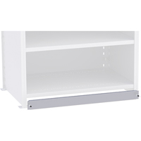 Plaque de base/façade pour rangement de bacs sur rayonnage enclenchable Interlok Cam Industrial