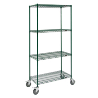 Wire Shelf Cart, Epoxy Finish, 36" x 80" x 18", 800 lbs. Capacity Cam Industrial