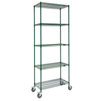 Wire Shelf Cart, Epoxy Finish, 36" x 92" x 18", 800 lbs. Capacity Cam Industrial