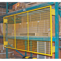 Pallet Back Rack Guards, 144" W x 48" H, 6" Brackets Cam Industrial