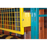 Pallet Back Rack Guards, 96" W x 48" H, 6" Brackets Cam Industrial
