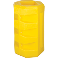Column Protectors, 6-1/4" x 6-1/4" Inside Opening, 23-1/2" L x 23-1/2" W x 39-1/2" H, Yellow Cam Industrial