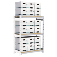&eacute;tag&egrave;re-classeur de grande largeur, Acier, 3 Tablettes, 42" la x 18" p x 60" h, Ensemble Ajout Cam Industrial