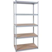 Heavy-Duty Shelving, Steel, Boltless, 1200 lbs. Capacity, 36" W x 72" H x 18" D Cam Industrial