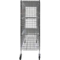 Security Cart, Chrome Plated, 60" x 69" x 24", 500 lbs. Capacity Cam Industrial