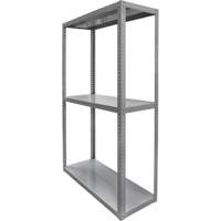 Heavy-Duty Shelving, Steel, Bolted, 3000 lbs. Capacity, 36" W x 72" H x 18" D Cam Industrial