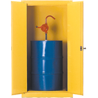 Drum Safety Cabinets, 55 US gal. Cap., Yellow Cam Industrial