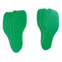 &eacute;tiquettes pour marquage des planchers, Empreinte de pas, 12" lo x 3,75" la, Vert, Vinyle Cam Industrial