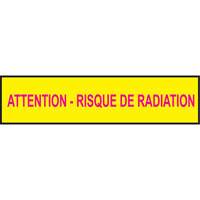 Rubans pour barricades, Français, 3" la x 1000' lo, 3,5 mils, Magenta/jaune Cam Industrial