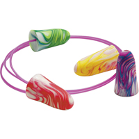 Bouchons d'oreilles en mousse SparkPlugs, Vrac - Boîte, Avec cordon Cam Industrial