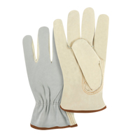 Gants de conducteur &agrave; dos fendu, Grand, Paume en Cuir fleur de vache Cam Industrial