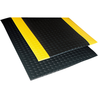 No. 419 Sof-Tred with Dyna-Shield Mats, Diamond, 2' x 3' x 1/2", Black, PVC Cam Industrial