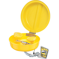 Douche oculaire/faciale avec couvercle, Installation Montage mural, Bol Plastique Cam Industrial