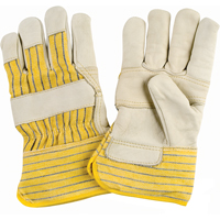 Gants d'ajusteur doubl&eacute;s pour l'hiver &agrave; paume renforc&eacute;e, T-Grand, Paume en Cuir fleur de vache, Doublure en Molleton de coton Cam Industrial